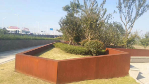 毛阳镇耐候钢挡土墙